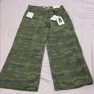 Camo Wide Leg Jeans